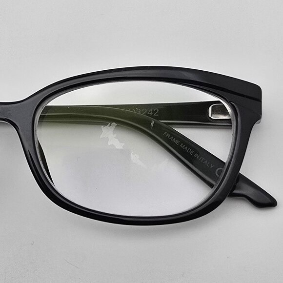 Christian Dior CD3242 807 Gloss Black Cat Eye Eyeglasses Frame w Case Italy 52mm - Picture 14 of 16